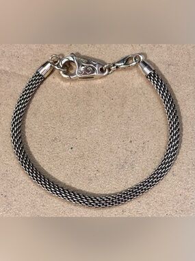 Brighton Soho clasp on Beverly Glam bracelet Silver mesh Fits charms & beads